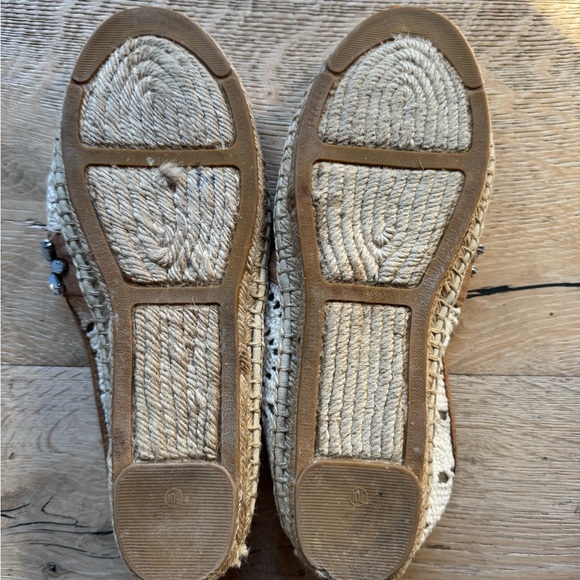 Tory Burch Crochet Embellished Flats Espadrille Sz 10.5 STUNNING PriceFirm! - Picture 10 of 12